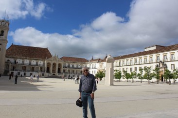 Luiz em Coimbra. Foto de Helena