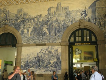 Azulejos da Estação São Bento. Foto de Ionira